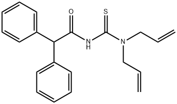 N-[(diallylamino)carbonothioyl]-2,2-diphenylacetamide Struktur