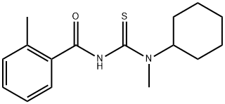 N-{[cyclohexyl(methyl)amino]carbonothioyl}-2-methylbenzamide Struktur