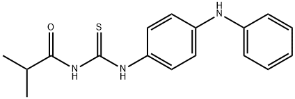 N-{[(4-anilinophenyl)amino]carbonothioyl}-2-methylpropanamide Struktur