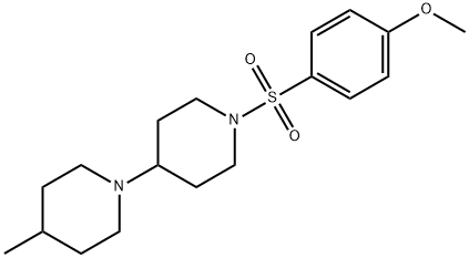 1-[(4-methoxyphenyl)sulfonyl]-4'-methyl-4,1'-bipiperidine Struktur