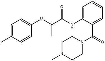 2-(4-methylphenoxy)-N-[2-(4-methylpiperazine-1-carbonyl)phenyl]propanamide Struktur