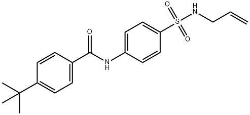 4-tert-butyl-N-[4-(prop-2-enylsulfamoyl)phenyl]benzamide Struktur