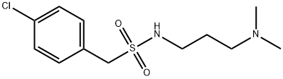 1-(4-chlorophenyl)-N-[3-(dimethylamino)propyl]methanesulfonamide Struktur