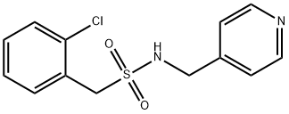 1-(2-chlorophenyl)-N-(pyridin-4-ylmethyl)methanesulfonamide Struktur