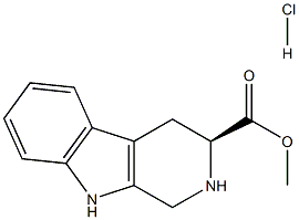 methyl (3S)-1H,2H,3H,4H,9H-pyrido[3,4-b]indole-3-carboxylate hydrochloride Struktur