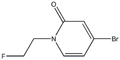 2(1H)-Pyridinone, 4-bromo-1-(2-fluoroethyl)- Struktur