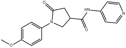 1-(4-methoxyphenyl)-5-oxo-N-(pyridin-4-yl)pyrrolidine-3-carboxamide Struktur