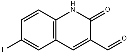 6-fluoro-2-oxo-1,2-dihydroquinoline-3-carbaldehyde Struktur