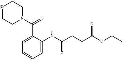 ethyl 4-[2-(morpholine-4-carbonyl)anilino]-4-oxobutanoate Struktur