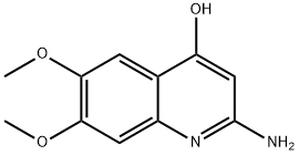 2-Amino-6,7-dimethoxy-4-quinolinol Struktur