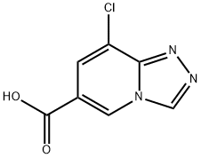 8-Chloro-[1,2,4]triazolo[4,3-a]pyridine-6-carboxylic acid Struktur