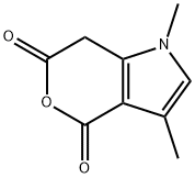 1,3-Dimethyl-1,7-dihydro-pyrano[4,3-b]pyrrole-4,6-dione Struktur