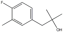 1-(4-fluoro-3-methylphenyl)-2-methylpropan-2-ol Struktur