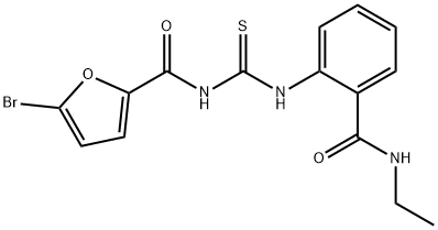 5-bromo-N-[({2-[(ethylamino)carbonyl]phenyl}amino)carbonothioyl]-2-furamide Struktur