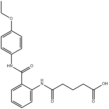 5-[2-[(4-ethoxyphenyl)carbamoyl]anilino]-5-oxopentanoic acid Struktur