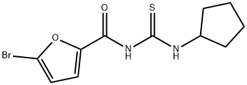 5-bromo-N-[(cyclopentylamino)carbonothioyl]-2-furamide Struktur