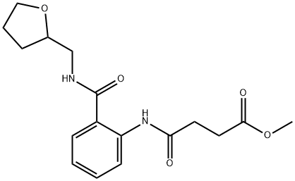 methyl 4-oxo-4-[2-(oxolan-2-ylmethylcarbamoyl)anilino]butanoate Struktur