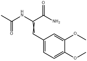 2-(acetylamino)-3-(3,4-dimethoxyphenyl)acrylamide Struktur