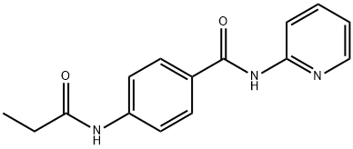 4-(propanoylamino)-N-pyridin-2-ylbenzamide Struktur