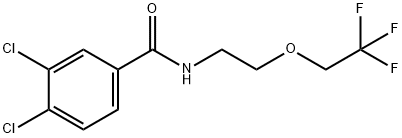 3,4-dichloro-N-[2-(2,2,2-trifluoroethoxy)ethyl]benzamide Struktur