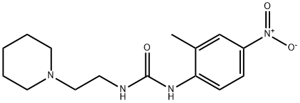 1-(2-methyl-4-nitrophenyl)-3-(2-piperidin-1-ylethyl)urea Struktur