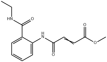 methyl (E)-4-[2-(ethylcarbamoyl)anilino]-4-oxobut-2-enoate Struktur