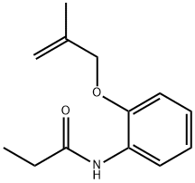 N-{2-[(2-methyl-2-propen-1-yl)oxy]phenyl}propanamide Struktur