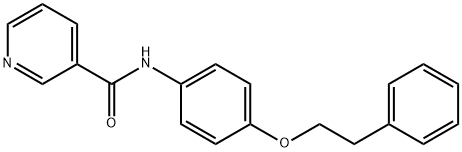 N-[4-(2-phenylethoxy)phenyl]nicotinamide Struktur