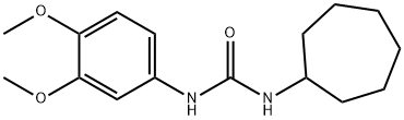 1-cycloheptyl-3-(3,4-dimethoxyphenyl)urea Struktur