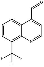 8-(trifluoromethyl)quinoline-4-carbaldehyde Struktur