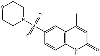 4-Methyl-6-(morpholine-4-sulfonyl)-1H-quinolin-2-one Struktur