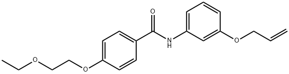 4-(2-ethoxyethoxy)-N-(3-prop-2-enoxyphenyl)benzamide Struktur