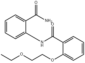 N-[2-(aminocarbonyl)phenyl]-2-(2-ethoxyethoxy)benzamide Struktur