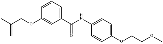 N-[4-(2-methoxyethoxy)phenyl]-3-[(2-methyl-2-propen-1-yl)oxy]benzamide Struktur