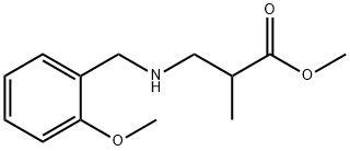 methyl 3-{[(2-methoxyphenyl)methyl]amino}-2-methylpropanoate Struktur