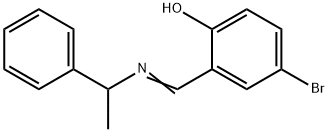 Phenol,4-bromo-2-[[(1-phenylethyl)imino]methyl]- Struktur