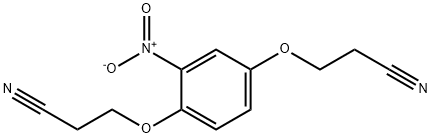 3-[4-(2-Cyano-ethoxy)-2-nitro-phenoxy]-propionitrile Struktur