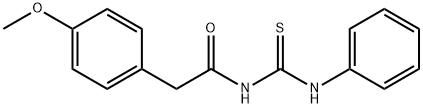 N-(anilinocarbonothioyl)-2-(4-methoxyphenyl)acetamide Struktur