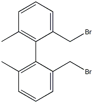 1-(bromomethyl)-2-[2-(bromomethyl)-6-methyl-phenyl]-3-methyl-benzene Struktur