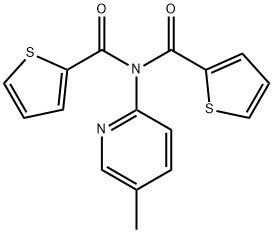 N-(5-methylpyridin-2-yl)-N-(thiophene-2-carbonyl)thiophene-2-carboxamide Struktur