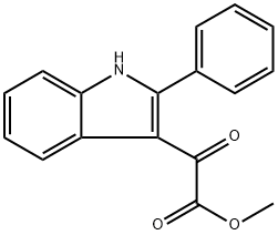 Oxo-(2-phenyl-1H-indol-3-yl)-acetic acid methyl ester Struktur