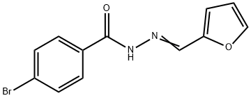 4-bromo-N'-(2-furylmethylene)benzohydrazide Struktur