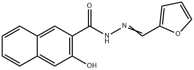 N'-(2-furylmethylene)-3-hydroxy-2-naphthohydrazide Struktur