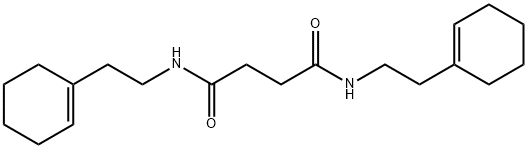 N,N'-bis[2-(1-cyclohexen-1-yl)ethyl]succinamide Struktur