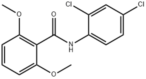 N-(2,4-dichlorophenyl)-2,6-dimethoxybenzamide Struktur