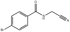 4-bromo-N-(cyanomethyl)benzamide Struktur