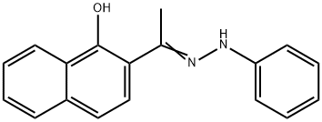 2-(N-phenylethanehydrazonoyl)-1-naphthol Struktur