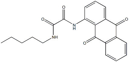 Ethanediamide,N1-(9,10-dihydro-9,10-dioxo-1-anthracenyl)-N2-pentyl- Struktur
