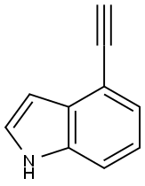 4-炔基吲哚, 102301-81-5, 結(jié)構(gòu)式