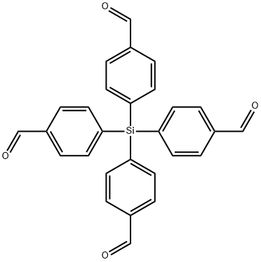 4,4',4'',4'''-silanetetrayltetrabenzaldehyde Struktur